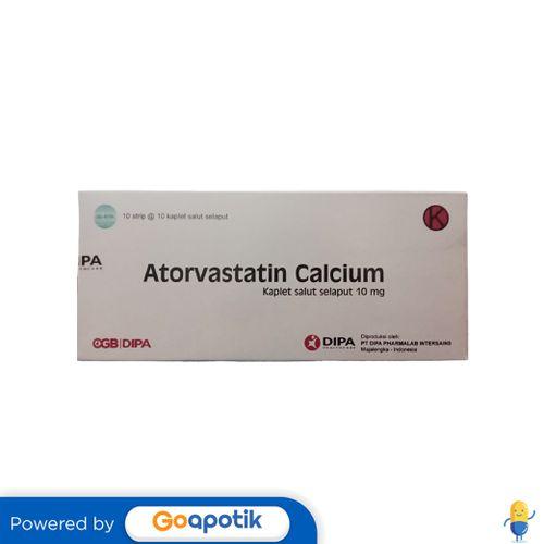 ATORVASTATIN CALCIUM DIPA 10 MG BOX 100 KAPLET