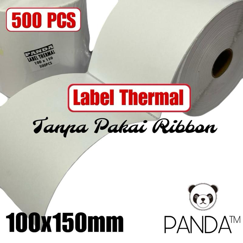 Label Thermal 100x150 isi 500PCS Model ROLL untuk Resi Pengiriman