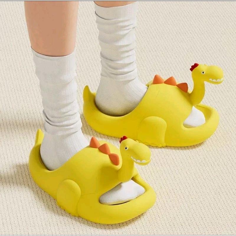 Sendal Selop Anak Sandal Dinosaurus 3D Anak Laki/Cewek Sandal Karet Nyaman Pake Anti Licin 3