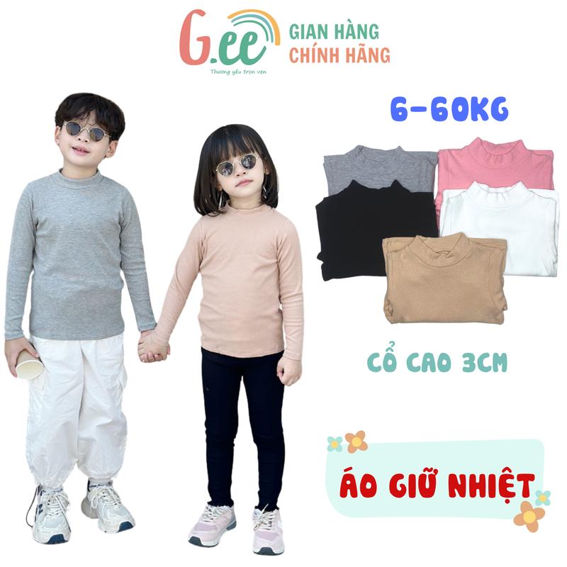 Áo Giữ Nhiệt Gee cổ cao sồi tăm Cho Bé Trai Bé Gái Gee - Áo Ấm Thu Đông Trẻ Em Người Lớn Vải Sồi Len Tăm Cổ Lọ Lót Lông Mềm Mịn - Thấm Hút