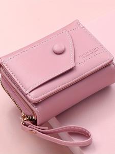Cartera corta elegante de alta gama con múltiples compartimentos y tarjetero, monedero y portadocumentos; organizador portátil para bolso de mano o bandolera