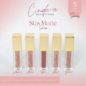 Cindara Staymatte Series Lip Matte Tahan Lama Ringan di Bibir dan Melembapkan