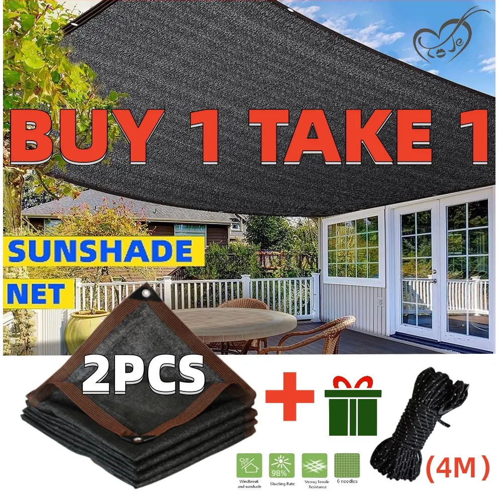 BUY 1 TAKE 1 Sunshade Net Anti-UV Resistant98% Net Sunscreen And Shade Net Outdoor Garden ﻿Greenhous