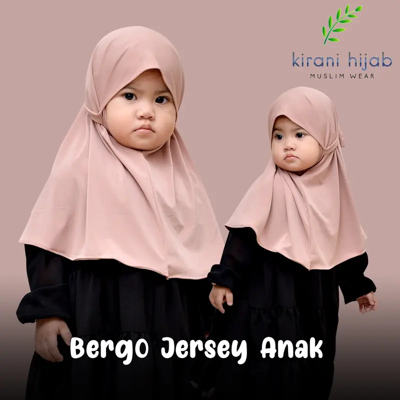 Hijab Bergo Jersey Anak / Kirani Hijab Anak Bergo Jersey 2