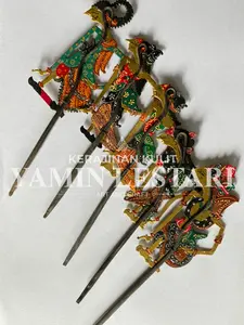 Yamin/Lestari Wayang Sindik Halusan Kulit Kambing Elegan Karakter Pewayangan Puntuadewa Bima Arjuna & Dewi Shinta