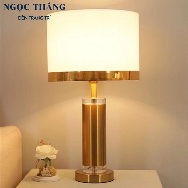 Đèn bàn phòng ngủ trang trí bàn làm việc phòng khách cao cấp ĐB6101A Ngọc Thắng (Kèm bóng Led 12W)