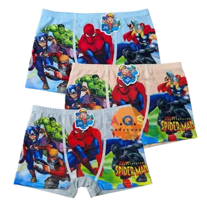Celana Dalam Boxer Anak Cowok Motif Spiderman & Pokemon Isi 12 pcs Ukuran M hingga XL Fashion untuk Anak Laki-laki