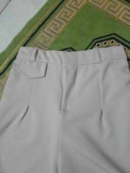 Product Review of Oro Pants Knit Celana Panjang Korean Style Wanita Highwaist Anti Kusut Nyaman Casual Basic Kulot Formal Loose Kantor Variasi Kantong Karet ivory outfit ootd from ~**~ 0