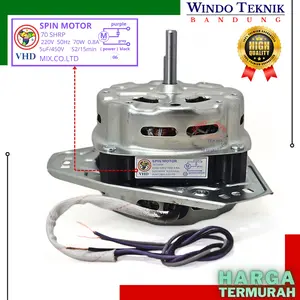 DINAMO VHD SPIN PENGERING MESIN CUCI 2 TABUNG SHARP 70WATT | MOTOR DINAMO SPIN MESN CUCI 2TABUNG 70WAT | SPINNER PEMBILAS DINAMO MESIN CUCI 2 TABUNG