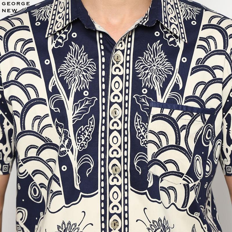 GIRLY GEORGE MAN STANDAR,JUMBO & SUPER JUMBO - KEMEJA BATIK MODERN  PRIA 4