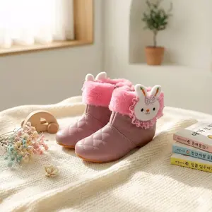 Sepatu boot anak perempuan sepatu pesta tahun baru