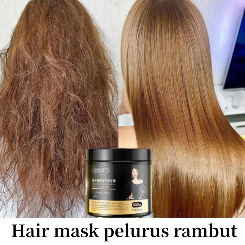 Masker Pelurus Rambut Masker Rambut Kaviar 500g Tanpa Penguapan Masker Rambut Rusak Dan Kering Keratin Hair Treatment Pelurus Rambut Permanen Masker Rambut Kering Dan Yang Keriting Perawatan Rambut Rusak