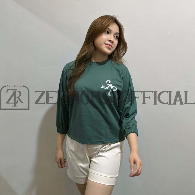 Product Introduction of baju wanita sablon pita bahan cotton combad 15