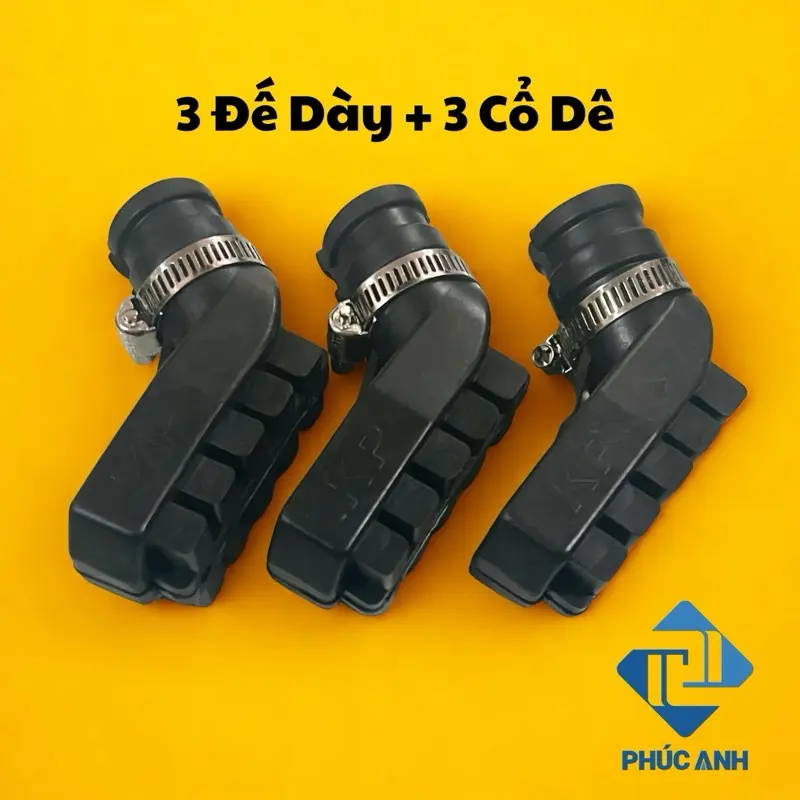 Set 3 Bọc Chân Chống Xe Máy ĐẾ DÀY Khoá Cổ Dê Chống Trơn Trượt Va Chạm Tiện Lợi - 1