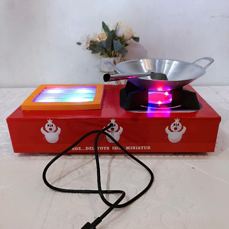 KOMPOR MAINAN 2 TUNGKU +BAKARAN BISA NYALA PAKE LAMPU LED# DORAEMON 7