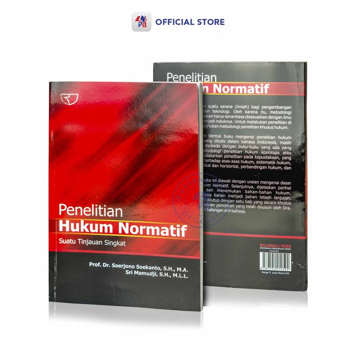 Gambar Buku Hukum / Penelitian Hukum Normatif – Soerjono / Rajagrafindo / PT Rajagrafindo Persada Jogja - RPJ dari Pustaka Baru Press Kab. Bantul Tokopedia