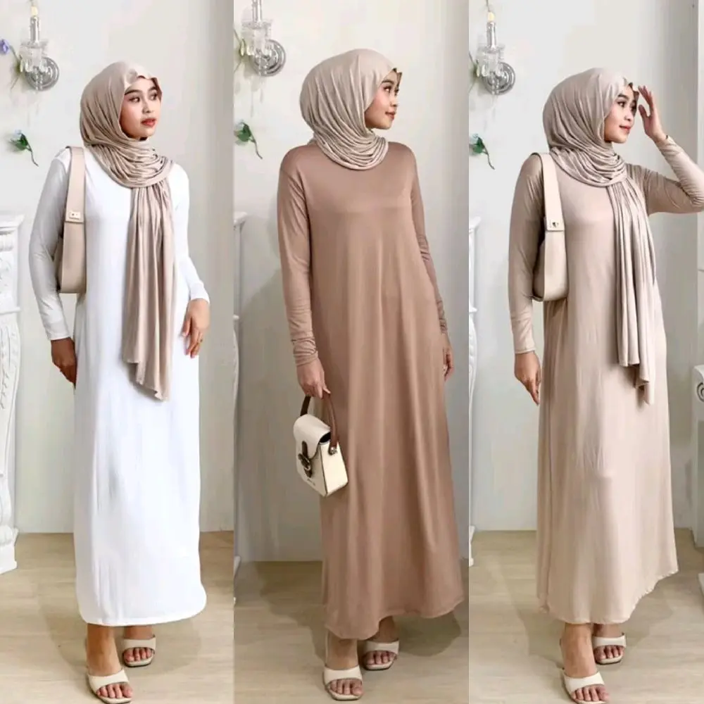 inner gamis lengan panjang / manset gamis wanita lengan panjang jersey premium