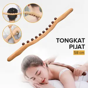 Indo MALL Jakarta - UOEO Alat Pijat Kayu Tongkat Massage Exercise Stick Ten Beads - U-10