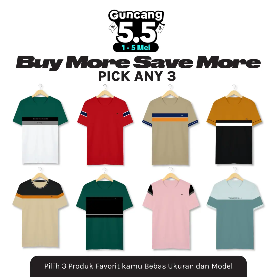[ 3 Lebih Hemat ] Buy More Save More Ryusei Tshirt