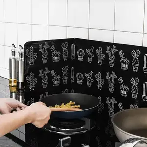 (COD) Pelindung Penutup Kompor Aluminium Anti Api Cipratan Minyak Alat Dapur Penggorengan Tas