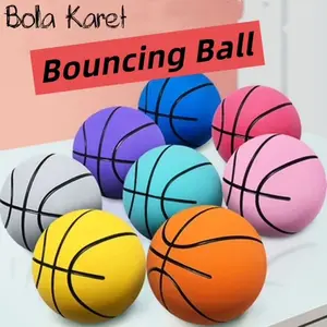 Mainan Bola Lempar Karet High Bounce Ball Mainan outdoor luar ruang bola basket 6cm
