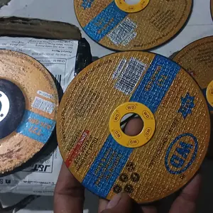 WD 1 PCS WD Mata Potong Grinda- Mata Poles Grinda 4 inch x 1.5 Potong Besi & Poles Anti Karat Original Tajam Awet