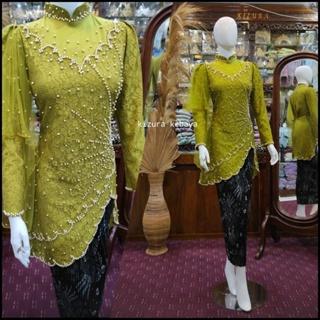 Kebaya Atasan Wisuda Karina Mutiara Tanam Lace Full Puring Kondangan 3