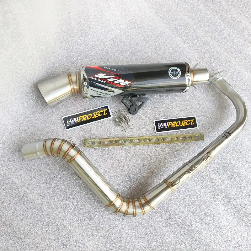 Knalpot Samlong Vin Project original inlet 38 saringan full dan bor boran Fullsistem beat scoopy vario nmax aerox pcx dll 0