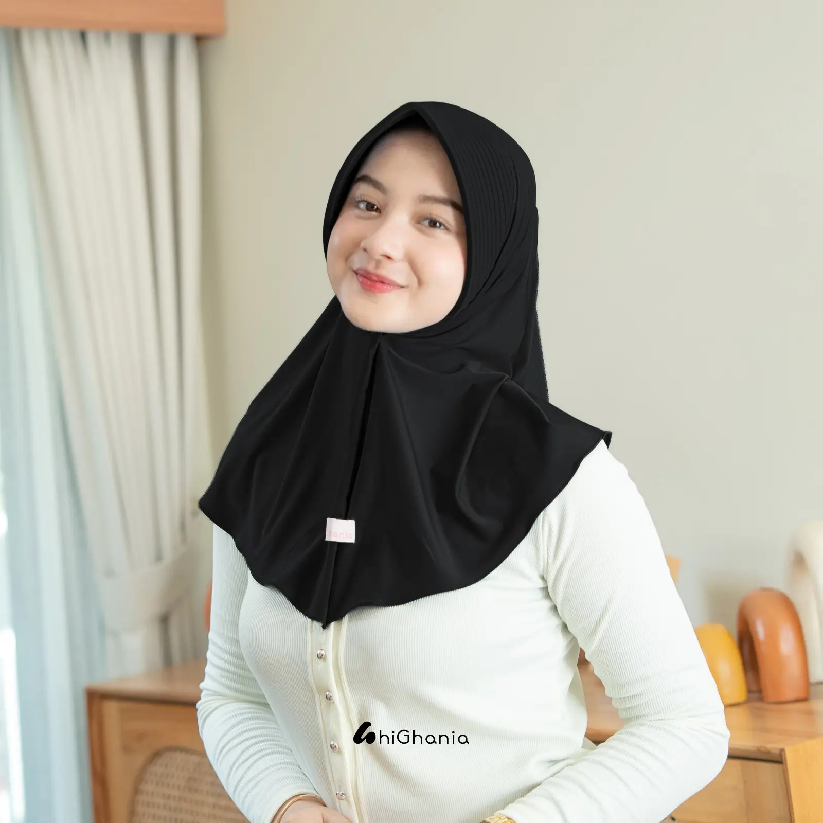hiGhania - Bergo Spandex Premium Pad Tebal Azzalea Series