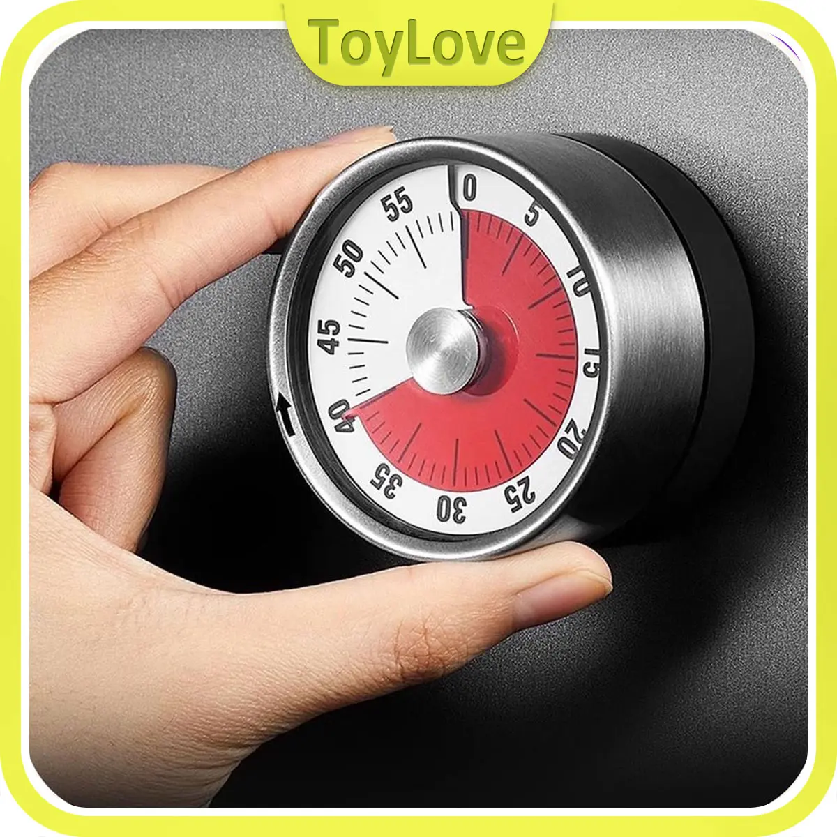 Timer Dapur Magnet Digital Manual Putar Mechanical Timer Timer Alarm Masak Timer Baking Pengelola Waktu Permainan Membaca Siswa Gambar Jarum