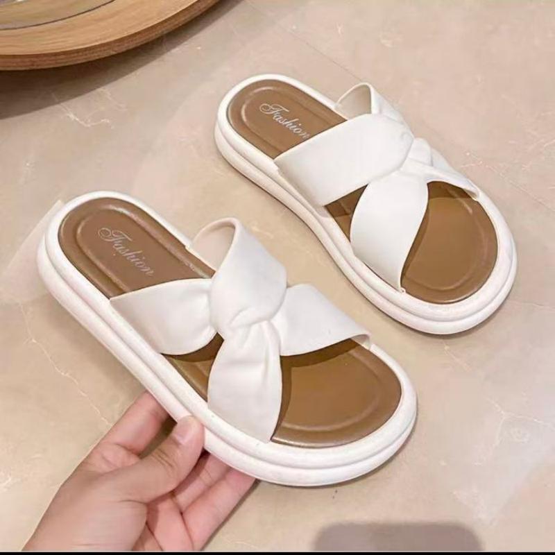 SepretSlideWanitaDesainFrench SoleTebalDenganSensasiMemiiatKotoran CocokUntukLiburanPantai&LookTrendi ShoesSandal