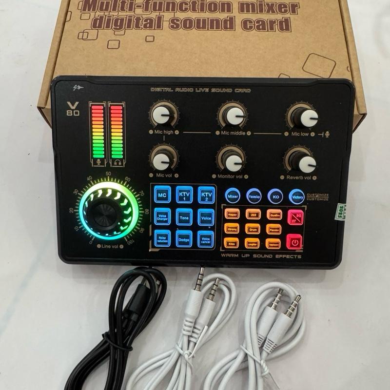  Lẻ bàn soucad mới 2025 V80 có Bluetooth và các chế độ vui nhộn,đi kèm dây live dây nhạc và dây sạc pin 