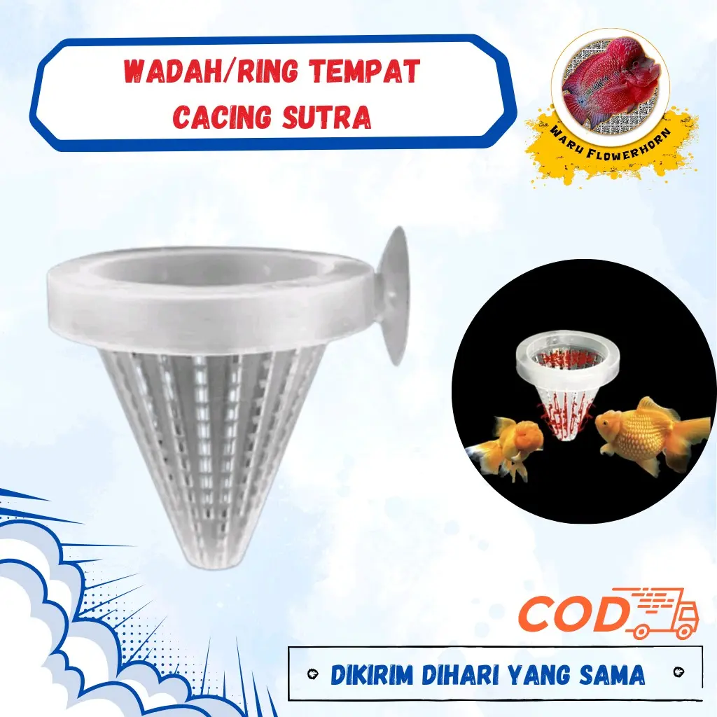 Corong Cacing Sutra / Tempat Makan Cacing Sutra / Tempat pakan ikan  Aquarium || Aquascape.