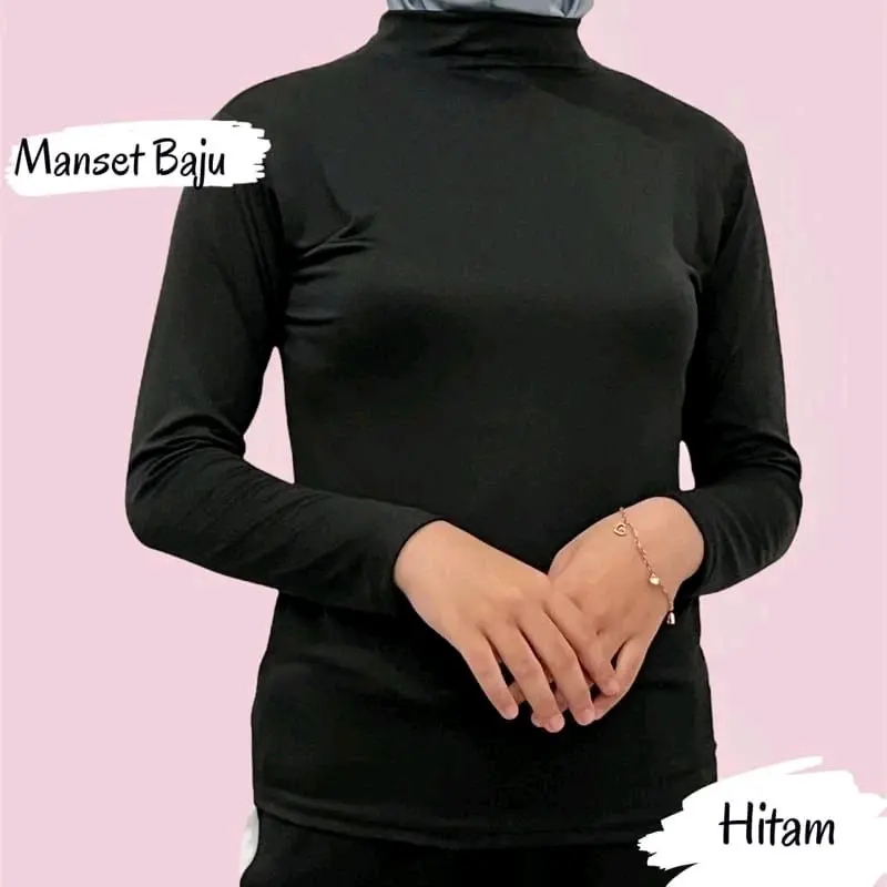 Manset Kaos Jersey Langan Panjang Polos