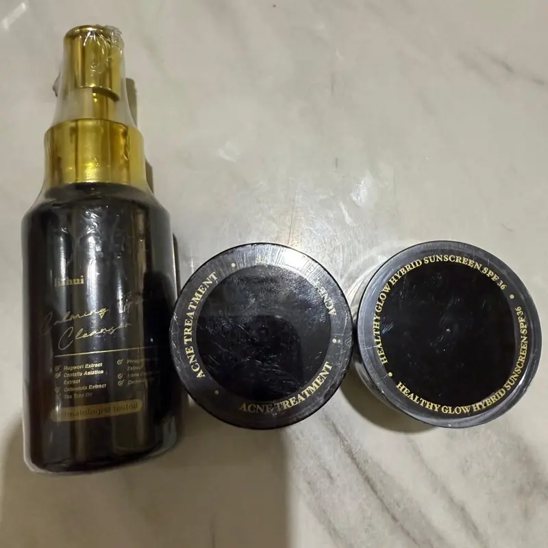 Paket acne treatment - Whitening Night Cream - Day Cream Sunscreen Pemutih Wajah Cleanser 0