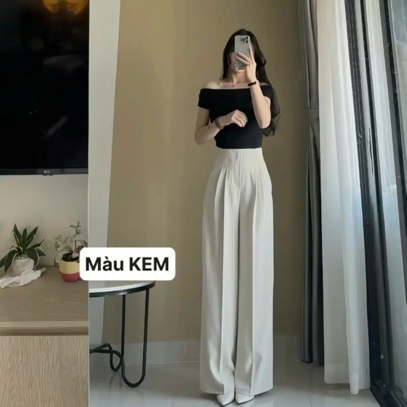 (CÓ PHIÊN BẢN CHO NẤM) QUẦN ỐNG SUÔNG CẠP LIỀN, KHOÁ SƯỜN CHẤT GOLD MỸ - MỀM MỊN, MÁT 2 PHÂN LOẠI CHIỀU DÀI 4