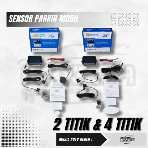 Sensor Parkir Mobil 2 Titik / 4 Titik Dengan Sensor Mobil Belakang Mundur