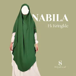 French khimar Kringkle Oval/Hijab Premium/Kringkle Air flow/Hijab Cantik airflow oval/FK Kringkle Nabila