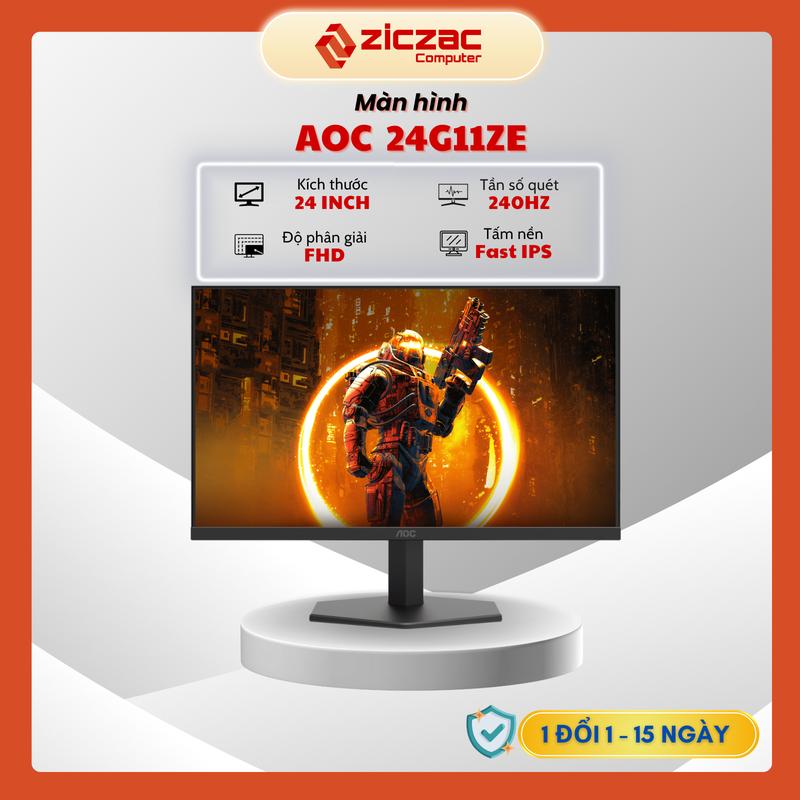Màn hình AOC 24G11ZE 240Hz - 24G4E 180hz 24 inch FullHD 0,5ms Fast IPS gaming đồ họa 129% sRGB - BH 36th chính hãng
