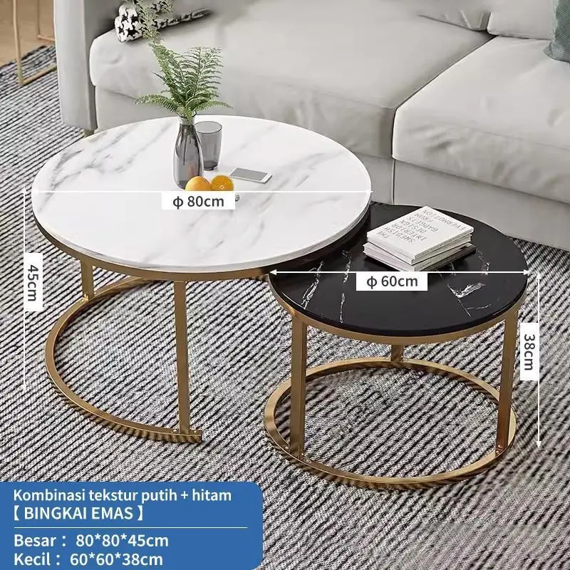 Putih+Hitam (Φ80+Φ60)*45/38cm