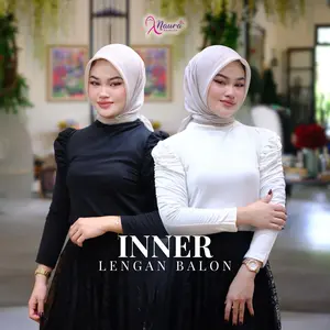 Inner Manset Lengan Balon - Baju Dalaman Panjang Wanita Melar