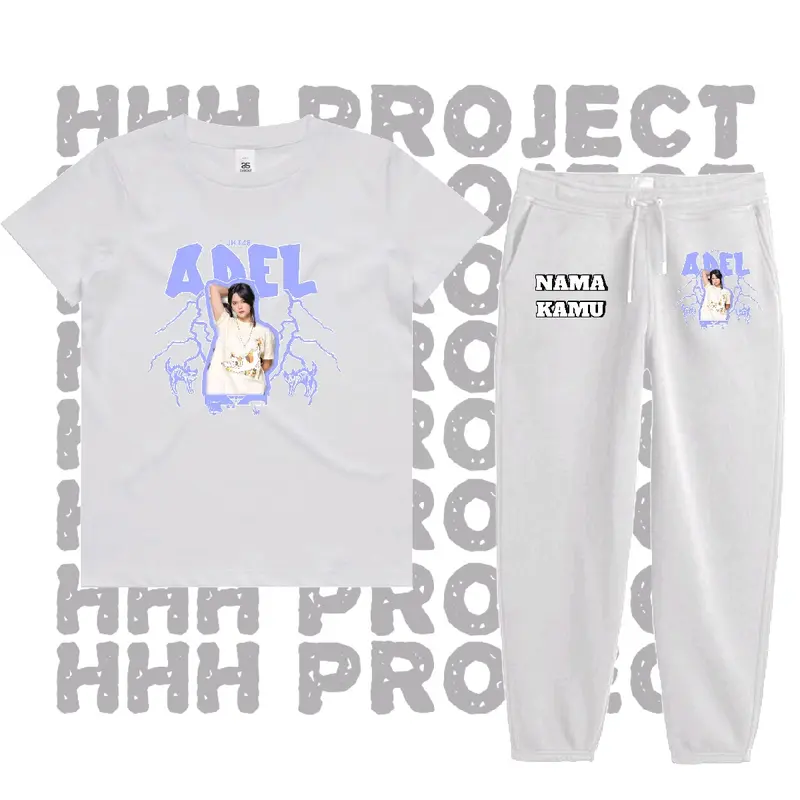 Baju Kaos Setelan Anak Adel jkt48 Best seller high quality Bisa COD FREE NAMA- Fashion retro xl 3