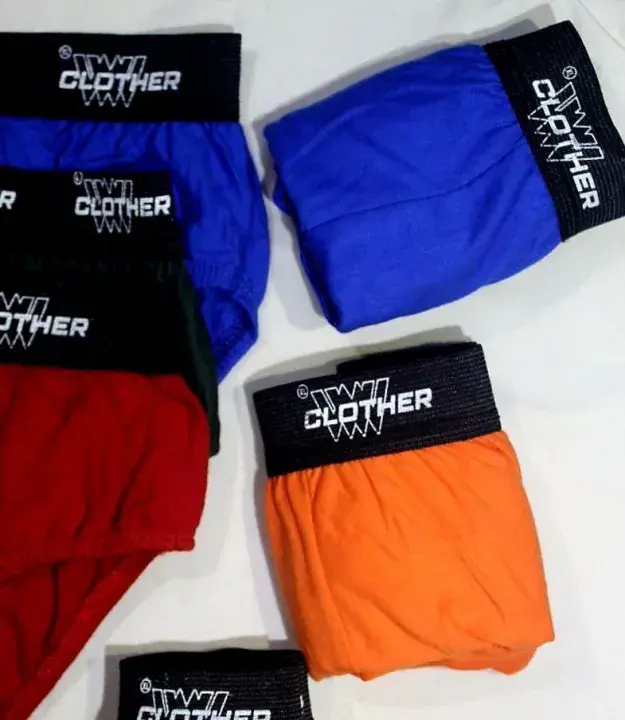 Paket 12 Pcs Celana Dalam Pria Dewasa CD Cowo Boxer Pria Remaja Anak Anak Motif Polos 4