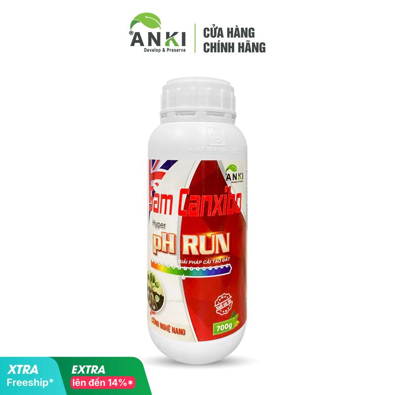   Hàng mới  Chai phân bón “ Hyper pH Run” 700gram nhập khẩu Úc - Cải tạo đất khử chua hạ phèn xử lý mặn điều chỉnh pH đất - Cứng cây cứng lá cứng trái - Cung cấp dinh dưỡng canxi cho cây. 