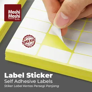 Label Sticker Undangan Shelf Adhesive Paper Kertas Tempel Dokumen Isi 7 Lembar