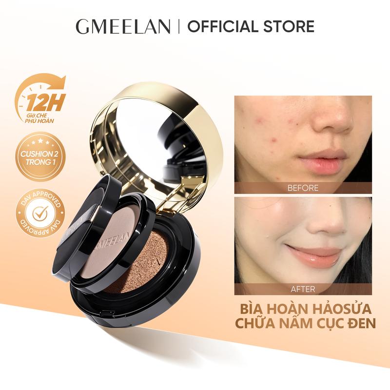 【2 TRONG 1 GMEELAN CUSHION ZINC PCA NẤM TRUFFLE 7g+10g Hỗ trợ lớp nền mịn mềm và hỗ trợ lâu trôi thấm nước
