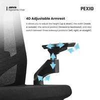 Gambar Pexio Jervis Kursi Kantor Ergonomis Hitam dari Pexio Ergonomic Kota Administrasi Jakarta Barat 5 Tokopedia