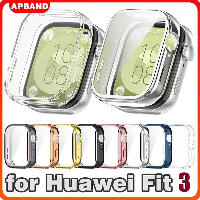 TPU Screen Protector Cover for Huawei Watch Fit 3 Case Huawei Watch Fit 3 Jam Tangan Pelindung Smartwatch Huawei Fit 3 Full Coverage Bumper Accessories 0
