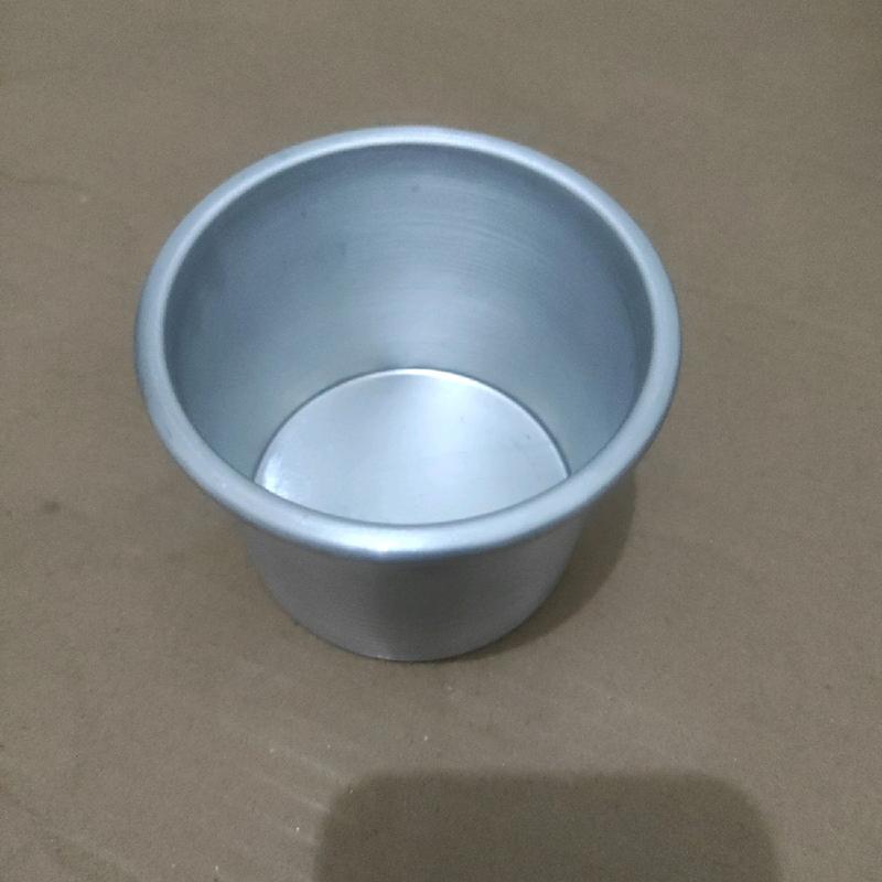 loyang bulat press tanpa sambungan ukuran 8×7 cm  loyang mini cake.  Kitchenware 0