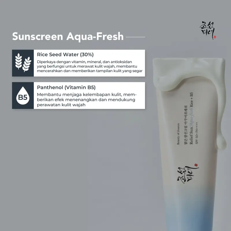 Beauty of Joseon Sunscreen Aqua-fresh : Rice + B5 50ml 2